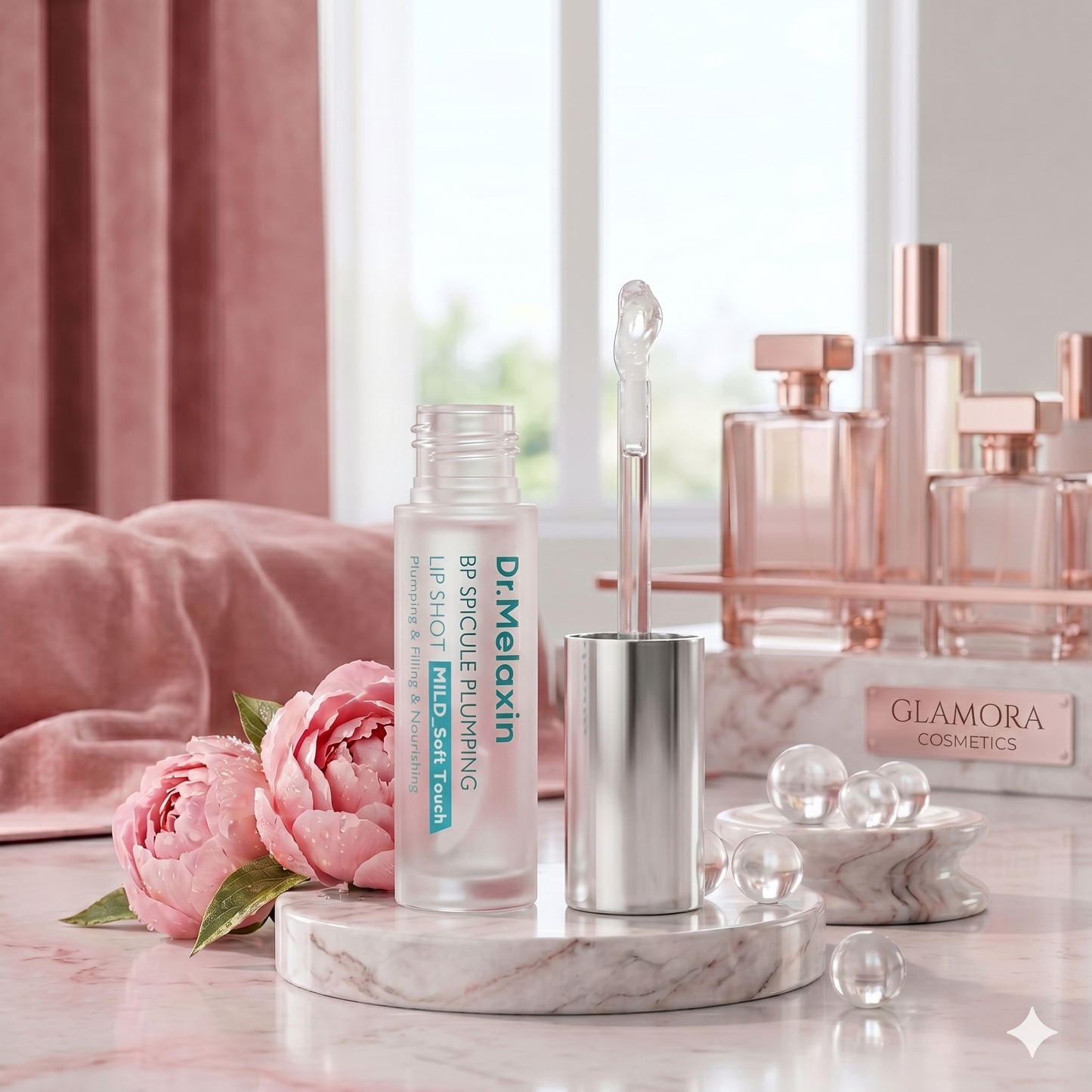 Glamora GlassLip™ Spicule Shot | De #1 Virale Trend voor Natuurlijk Volle Lippen