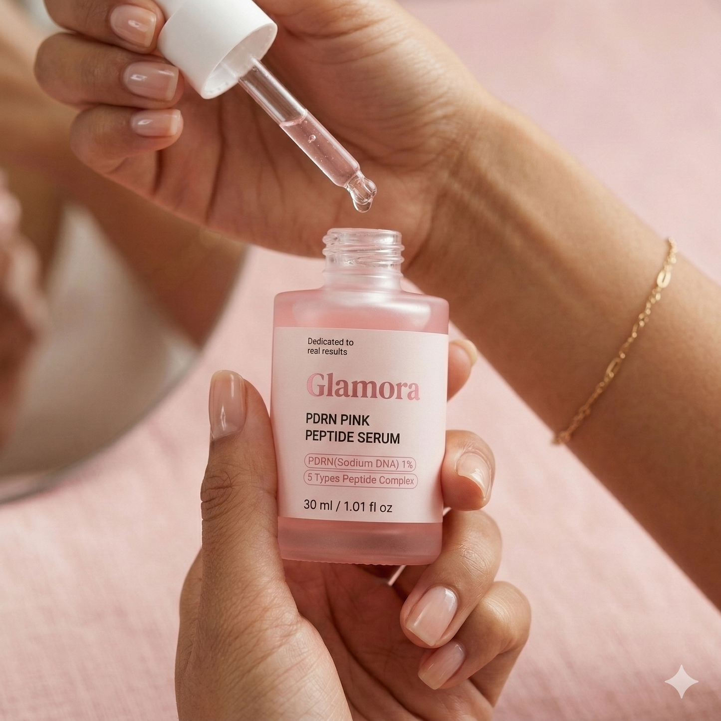 Glamora #1 PDRN Pink Peptide Serum | De Koreaanse Glass Skin Reset