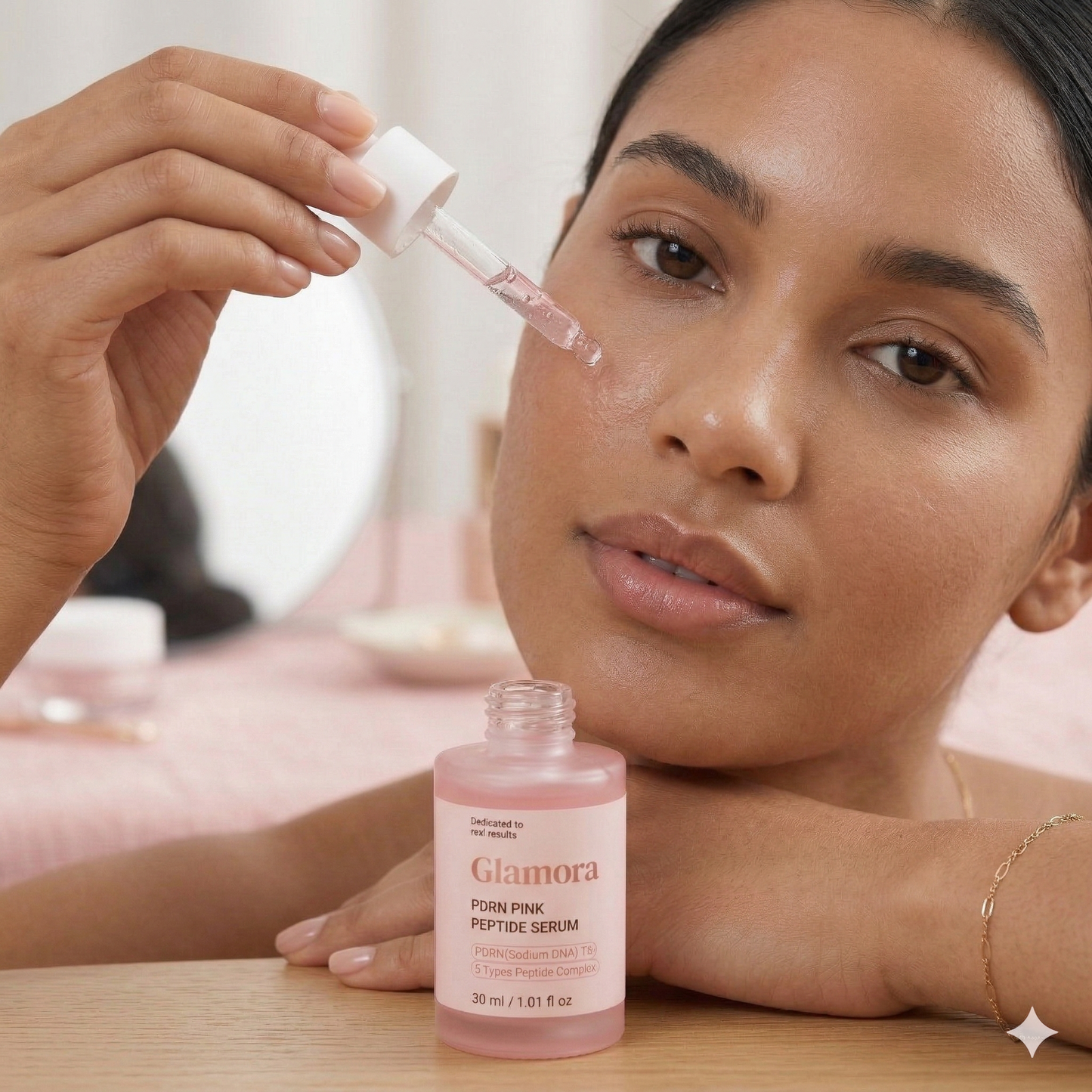 Glamora #1 PDRN Pink Peptide Serum | De Koreaanse Glass Skin Reset